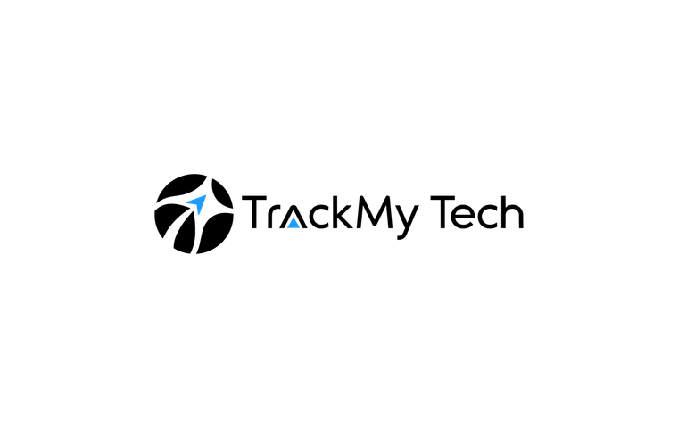TrackMy Tech logo correctly placed on a white background