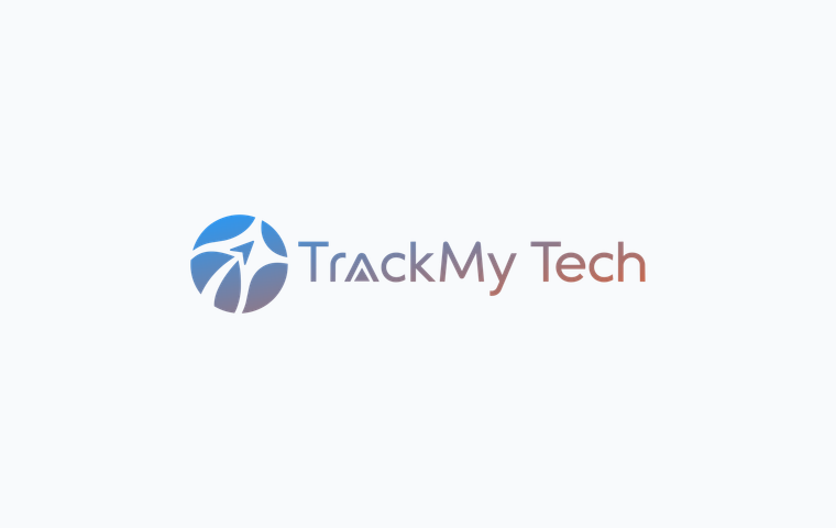 TrackMy Tech logo filled with a gradient